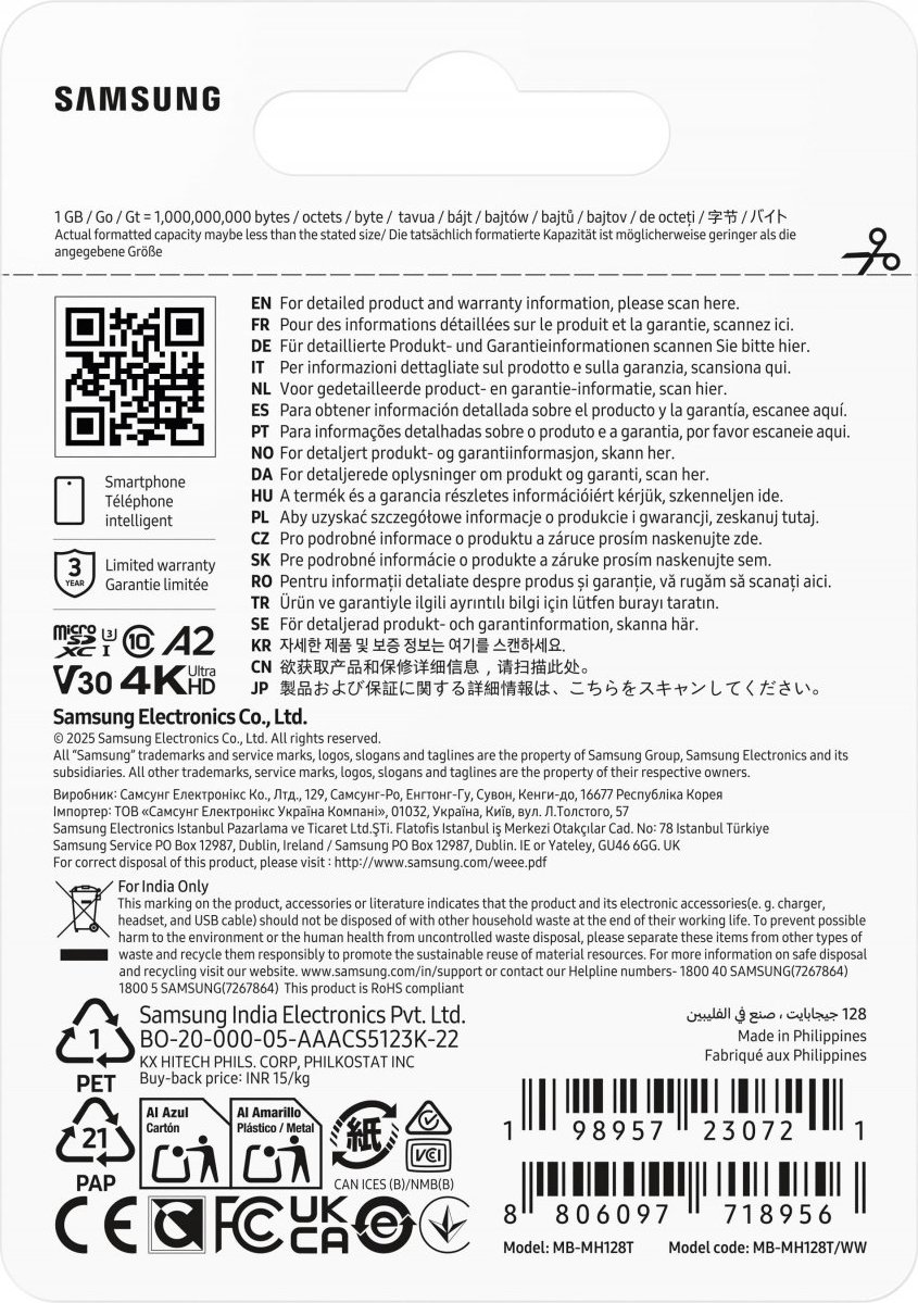 Samsung T9 microSD 128GB + USB Adaptér