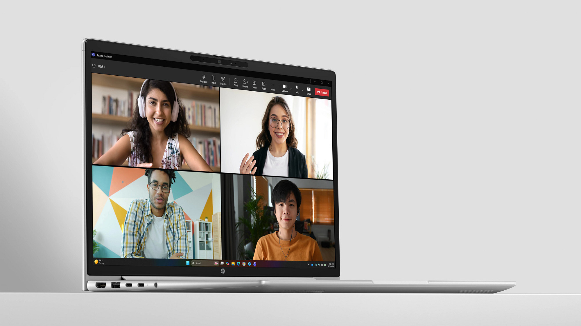 HP Inc. HP NTB ProBook 4 G2a 14" R5-230 WUXGA 300FHD, 1x16GB, 512GB, WiFi6E, BT, backlit keyb,bez adapteru, Win11Pro,3y PUR