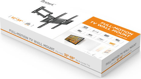 Výsuvný držák Brateck LPA63-443 pro TV 32"-55" 35kg polohovatelný nástěnný