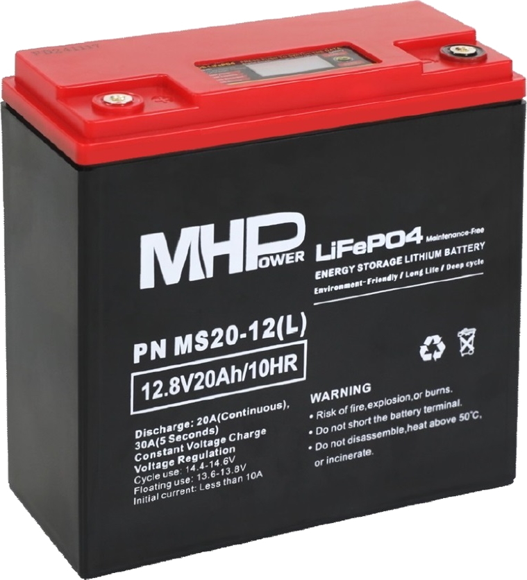 CARSPA MHPower MS20-12(L) Lithium baterie LiFePO4 12V/20A