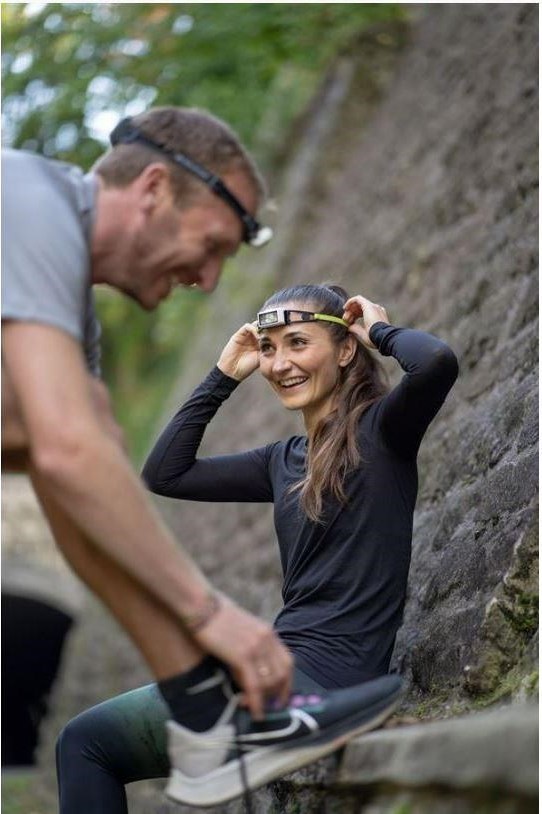 Ledlenser NEO1R běžecká čelovka, bílo-limetková