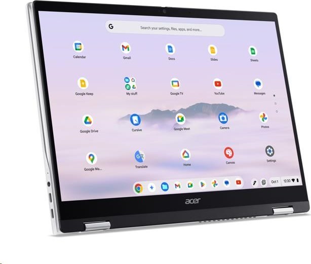 ACER NTB Chromebook Plus Spin 514 (CP514-5HN-K65H),Kompanio Ultra 910,14"WUXGA,12GB,256GB UFS,Arm Imm,Chrome OS,Silver