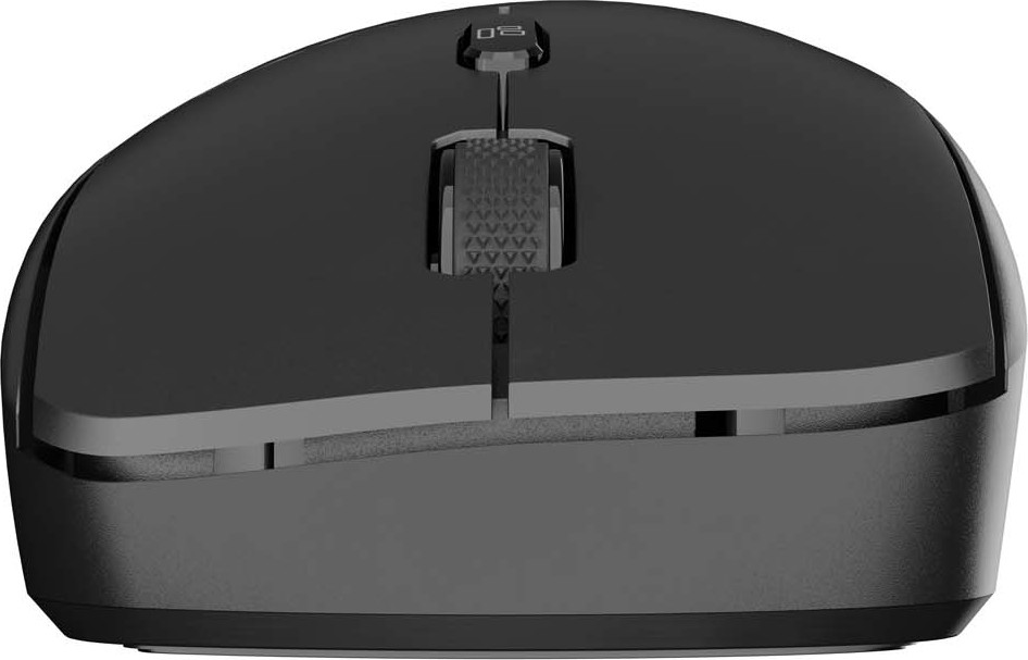 Laserová bezdrátová myš Natec HAWK 2/Kancelářská/Laserová/3 200 DPI/Bezdrátové USB/Černá