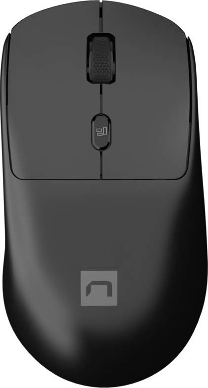 Laserová bezdrátová myš Natec HAWK 2/Kancelářská/Laserová/3 200 DPI/Bezdrátové USB/Černá