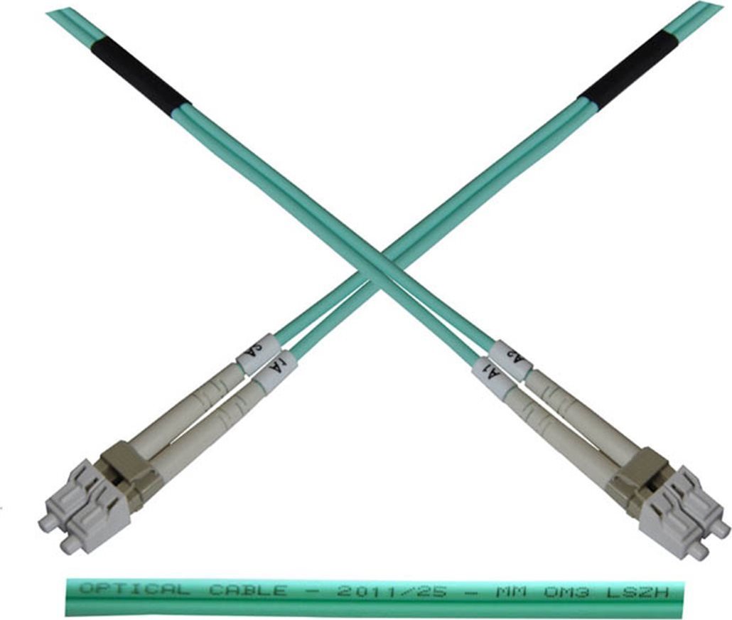 OEM Optický patch kabel duplex LC-LC 50/125 MM 100m OM3