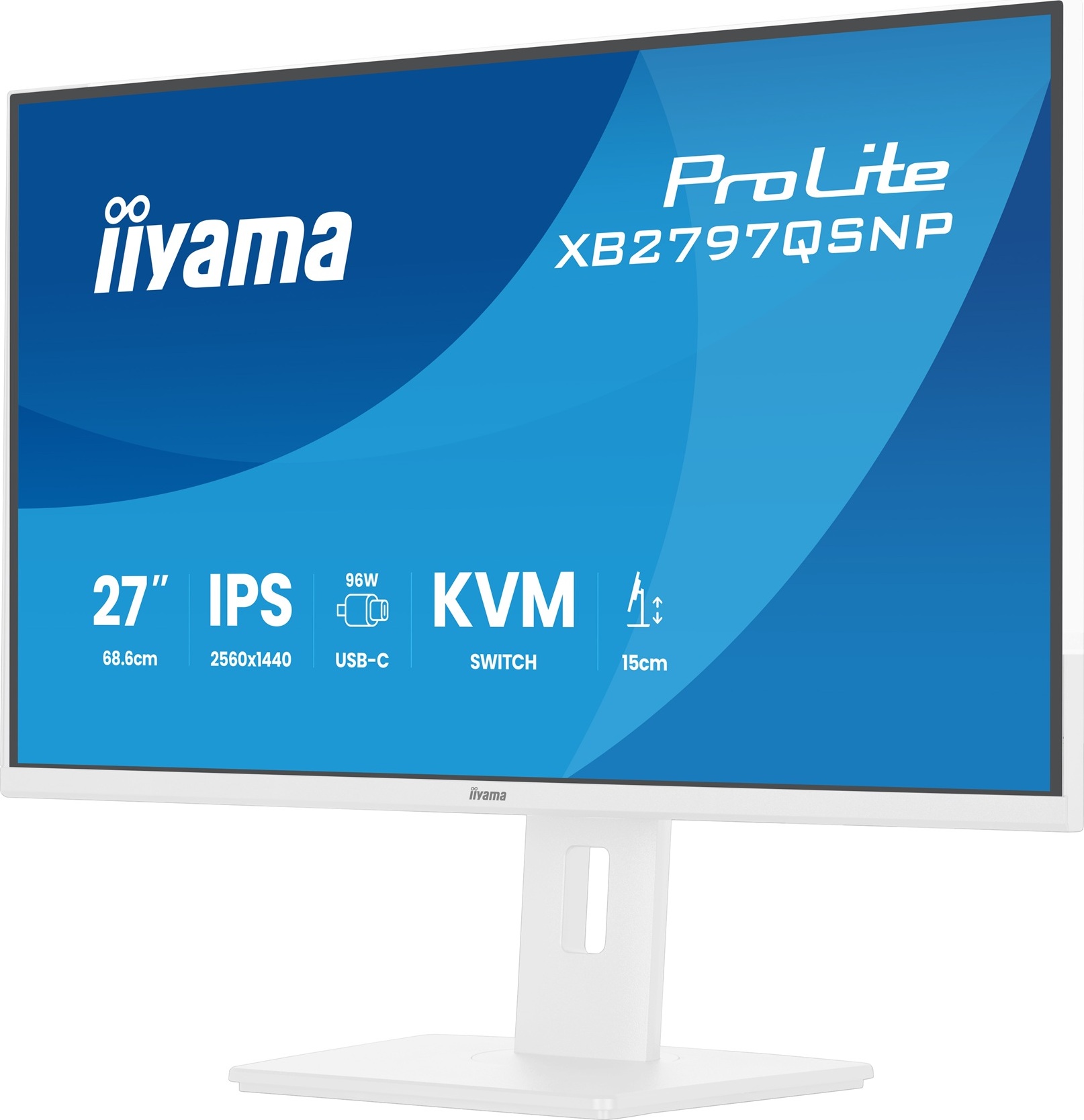 iiyama ProLite/XB2797QSNP-W1/27"/IPS/QHD/75Hz/1ms/Bílá/5R