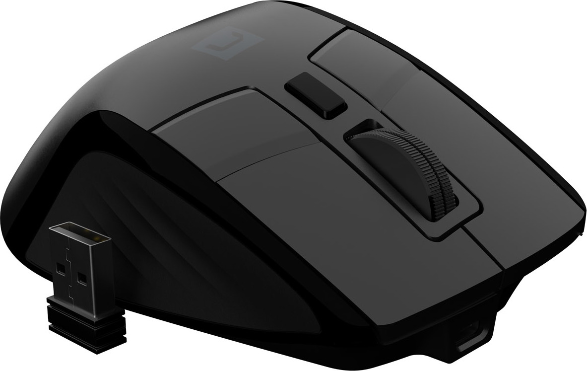 Bezdrátová myš Natec JAGUAR PRO/Kancelářská/Blue Sense/Pro praváky/4 000 DPI/USB+BT/Černá
