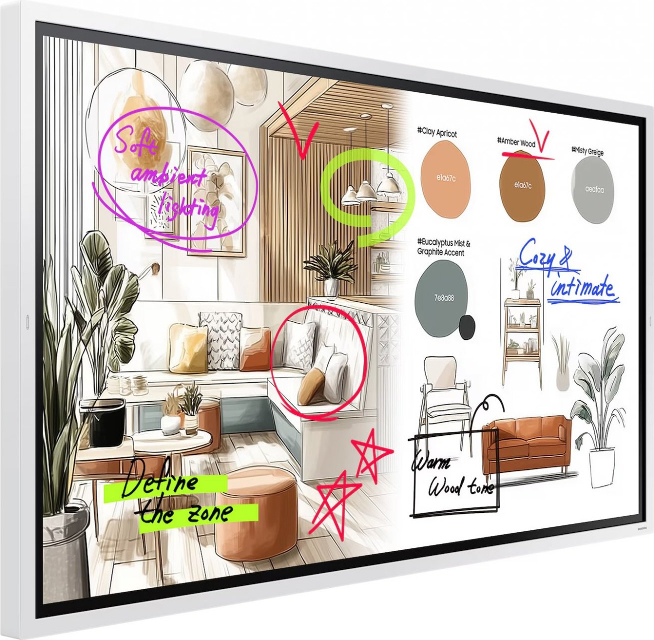 65" LED Samsung WM65FX- Flip Pro,UHD,450cd,12/7