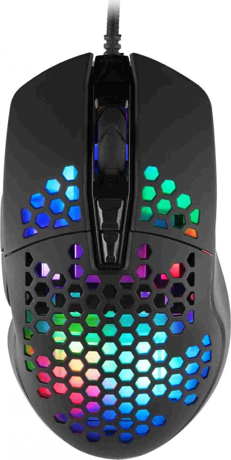 Herná myš C-TECH Scarab, 7200 DPI, RGB podsvietenie, USB