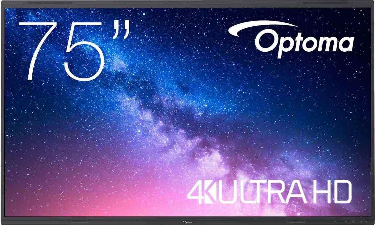 Optoma 5753RK IFPD 75" - interaktivní dotykový, 4K UHD, multidotyk 40prstu, Android 13, 8GB RAM / 64GB ROM - DEMO