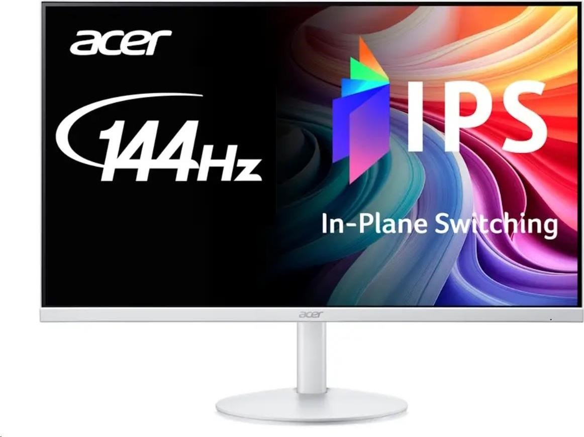 ACER LCD SA273P1wmix,27" FHD IPS LED,144Hz,250nits,178/178,1ms,VGA,HDMI,Audio,Repro,VESA,White