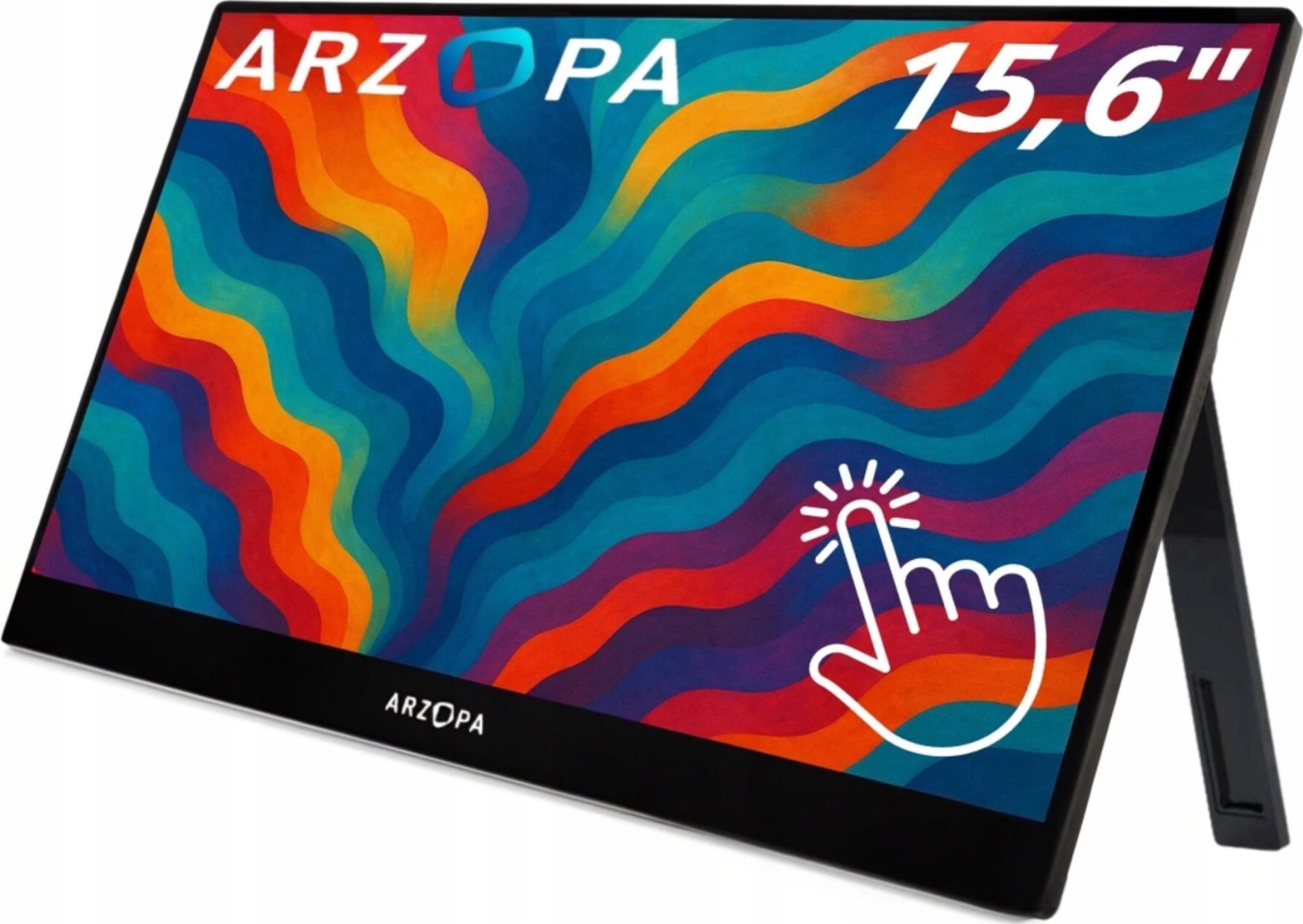 OSTATNÍ - VÝPRODEJ Arzopa A1T Touch Portable Monitor 15.6" IPS Full HD 1080p Metal Housing Dotykový Přenosný monitor, šedý