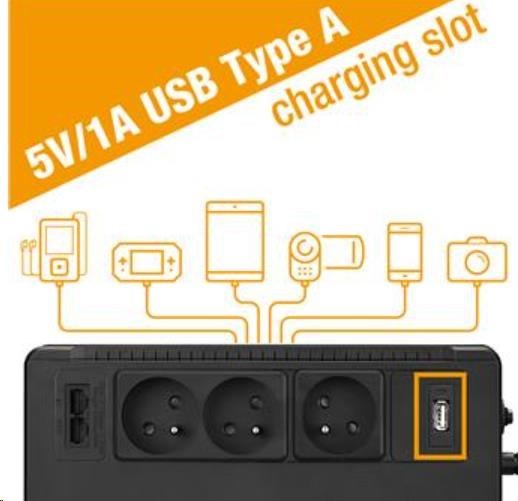 Fortron UPS FSP ECO 800 FR, 800 VA / 480 W, USB, RJ45, line interactive