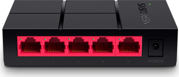 Mercusys MS105G 5x10/100/1000 switch, plastic case