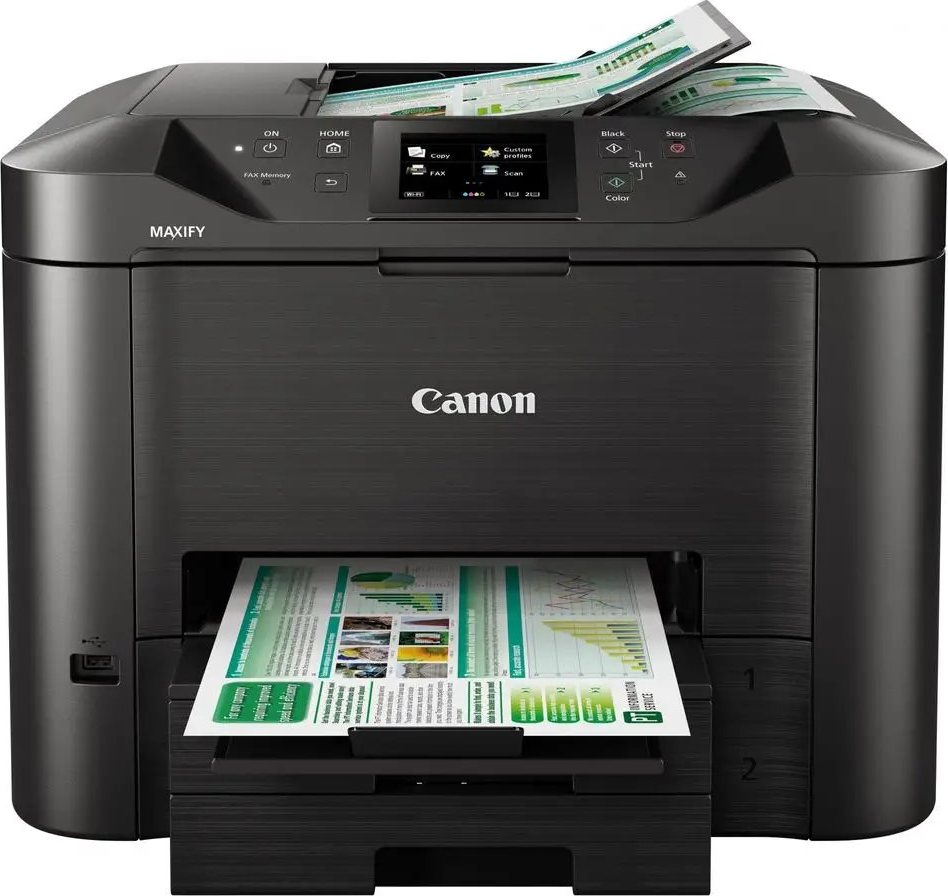 Canon MAXIFY MB5450 - farebný, MF (tlač, kopírka, skenovanie, fax, cloud), obojstranný tlač, ADF, USB, Wi-Fi