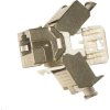 Keystone Cat6, STP, samorezný so zacvakávacím mechanizmom, strieborný