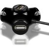 AXAGON HUE-X3B, 4x USB2.0 TRINITY hub, černý
