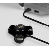 AXAGON HUE-X3B, 4x USB2.0 TRINITY hub, černý