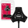 AXAGON HUE-X3B, 4x USB2.0 TRINITY hub, černý