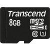 TRANSCEND MicroSDHC 8GB Premium, Class 10 UHS-I 300x, bez adaptéra