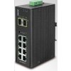 Planet IGS-10020MT, 8X 1000BASE-T, 2x SFP, DIN, IP30, -40 až 75°C, WEB/SNMPV3, VLAN, IGMPV3, ESD+EFT, IPV6