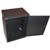 XtendLan 19" nástěnný rozvaděč 15U 600x450, nosnost 60kg, plné dveře, svařený, proti vykradení,černý