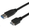 Kábel USB PREMIUMCORD 3.0 A - Micro B 2m, prepojenie (M/M)