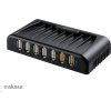 AKASA HUB USB Connect 7FC, 5x USB 2.0, 2 nabíjacie porty USB, externé, s napájacím adaptérom