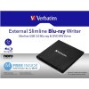 VERBATIM Slimline Blu-ray Rewriter USB 3.0 Bezplatný BR disk 25 GB (CD DVD BD Mdisc)