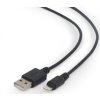 GEMBIRD USB 2.0 Nabíjací a synchronizačný kábel Lightning (IP5 a vyšší), 2 m, čierny