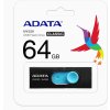 ADATA Flash Disk 64GB UV220, USB 2.0 Dash Drive, čierna/modrá