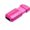 VERBATIM Flash disk 32 GB Hi-Speed Store 'n' Go, Pinstripe, USB 2.0, Horúco ružová