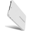 AXAGON RSS-M2SD, SATA - M.2 SATA SSD, interné 2.5" box ALU, strieborný