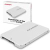 AXAGON RSS-M2SD, SATA - M.2 SATA SSD, interné 2.5" box ALU, strieborný
