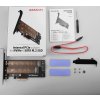 AXAGON PCEM2-D, PCIe x4 - M.2 NVMe M-key + SATA B-key slot adaptér, vrátane. LP
