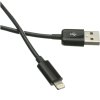 Kábel C-TECH USB 2.0 Nabíjací a synchronizačný kábel Lightning (IP5 a vyšší), 2 m, čierny
