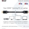 Kábel HDMI Club3D 2.1 Ultra High Speed HDMI™ 4K120Hz, 8K60Hz, 2m