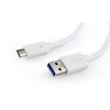 GEMBIRD Kabel USB - USB-C, 1m, bílá