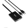 Club3D Aktívny adaptér DisplayPort na Dual Link DVI-D, napájanie USB, 60 cm, HDCP ON