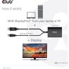 Club3D Aktívny adaptér DisplayPort na Dual Link DVI-D, napájanie USB, 60 cm, HDCP ON