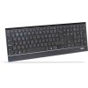 RAPOO klávesnice E9500M Multi-mode Wireless Ultra-slim Keyboard Black