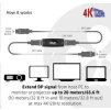 Club3D Adaptér aktivní DisplayPort 1.4 Repeater 4K120HZ HBR3 (F/F), černá