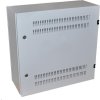 Nástenný vertikálny rack 19" 2U+4U, hĺbka 20 cm, dva zámky, sivý