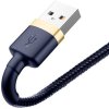 Baseus Cafule Nabíjací/dátový kábel USB na Lightning 2,4A 1 m, zlatomodrý