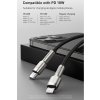 Baseus Cafule Series USB-C na Lightning PD 20W 2m nabíjací/dátový kábel, čierny