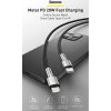 Baseus Cafule Series USB-C na Lightning PD 20W 2m nabíjací/dátový kábel, čierny