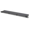 Intellinet Patch panel 24 portov Cat6A, tienený FTP, čierny, 0.5U
