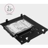 AXAGON RHD-435, kovový rám pre 4x 2.5" alebo 2x 2.5" HDD/SSD a 1x 3.5" HDD na 5.25" pozícia