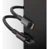 Baseus Tungsten Gold Rýchlonabíjací / dátový kábel USB-C na Lightning PD 20W 1m, čierny