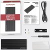 AXAGON EEM2-GTR, USB-C 3.2 Gen 2 - M.2 NVMe SSD kovový box THIN RIB